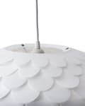 Miniatyrbilde 8 av 10: Pendel Hengelampe Hvit Plast Furu Skjerm Hengende Taklampe