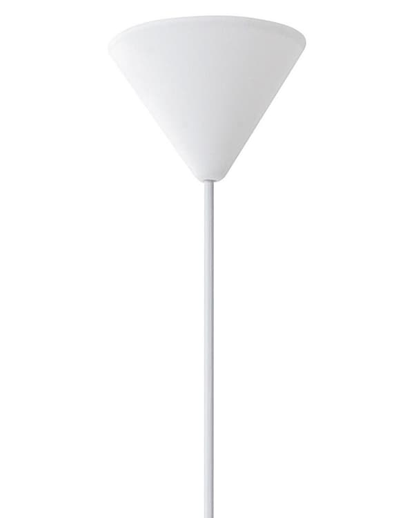 Pendel Hengelampe Hvit Plast Furu Skjerm Hengende Taklampe