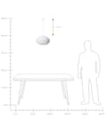 Miniatyrbilde 10 av 10: Pendel Hengelampe Hvit Plast Furu Skjerm Hengende Taklampe