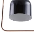 Miniatyrbilde 5 av 9: Taklampe Svart metall 121 cm Pendel Kobberramme Industriell Industriell