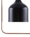 Miniatyrbilde 7 av 9: Taklampe Svart metall 121 cm Pendel Kobberramme Industriell Industriell