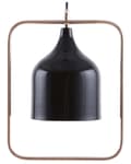 Miniatyrbilde 1 av 9: Taklampe Svart metall 121 cm Pendel Kobberramme Industriell Industriell