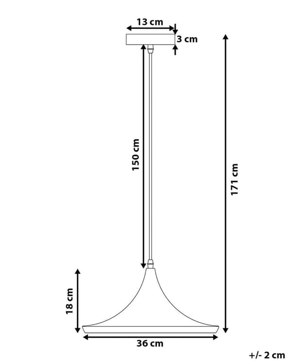 Hengende Pendellampe Matt Svart med Gullskjerm Geometrisk Moderne Minimalistisk Design