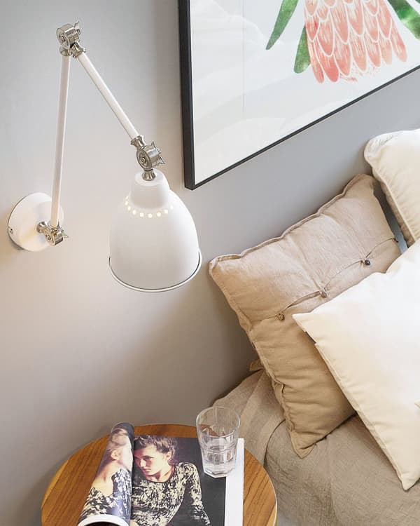 Vegglampe Svart Lang svingarm Leselampe Moderne Design