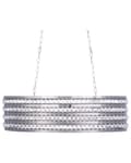 Miniatyrbilde 6 av 8: Taklampe Sølv Krystall 108 cm To lyspærer E27 60W Oval form Belysning Dekorasjon Glam Elegant