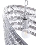 Miniatyrbilde 7 av 8: Taklampe Sølv Krystall 108 cm To lyspærer E27 60W Oval form Belysning Dekorasjon Glam Elegant