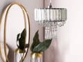 Miniatyrbilde 5 av 9: Pendellampe Transparent Metall Akrylglass 83 cm Dekorativ Lysekrone Glans Finish Glam