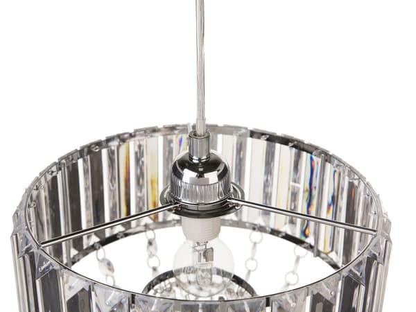 Pendellampe Transparent Metall Akrylglass 83 cm Dekorativ Lysekrone Glans Finish Glam