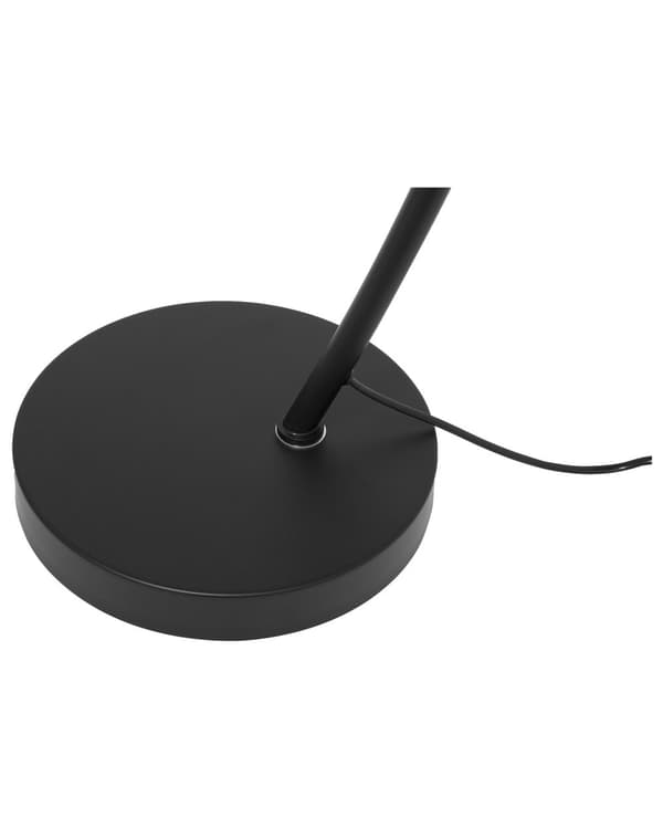 Gulvlampe Svart Metall 155 cm Justerbar lampeskjerm Halvrund form Dekorativ Innredning Moderne design