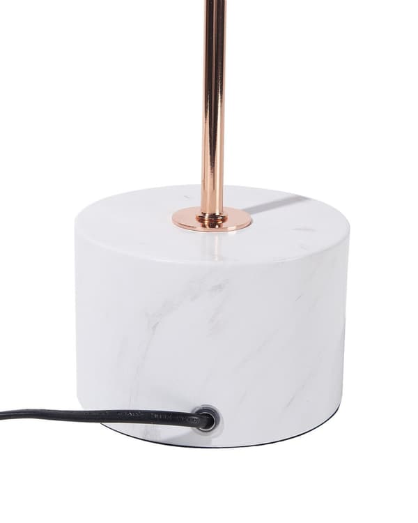 Bordlampe Skrivebordslampe Kobber Metall Diamond Bur Skjerm Rund Sokkel Marmor Utseende