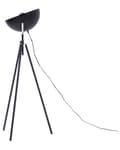 Miniatyrbilde 7 av 11: Gulvlampe Svart med Gullmetall 170 cm Stativfot Justerbar Åpen Skjerm Industriell Design