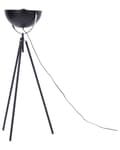 Miniatyrbilde 8 av 11: Gulvlampe Svart med Gullmetall 170 cm Stativfot Justerbar Åpen Skjerm Industriell Design
