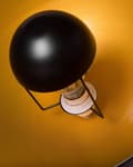 Miniatyrbilde 10 av 11: Gulvlampe Svart med Gullmetall 170 cm Stativfot Justerbar Åpen Skjerm Industriell Design