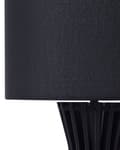 Miniatyrbilde 5 av 9: Bordlampe Svart Tre Tekstil Lampeskjerm Moderne Design