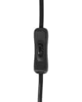 Miniatyrbilde 8 av 9: Bordlampe Svart Tre Tekstil Lampeskjerm Moderne Design