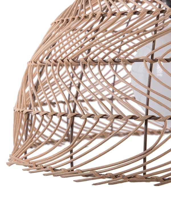 Pendellampe Naturlig Flettet Rotting Klokkeformet Hengelampe Boho stil