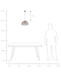 Miniatyrbilde 10 av 10: Pendellampe Naturlig Flettet Rotting Klokkeformet Hengelampe Boho stil