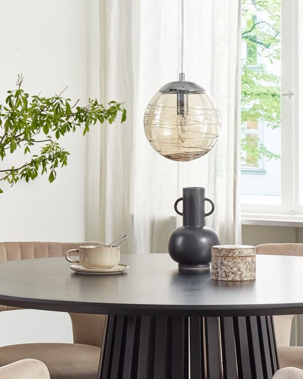 Pendellampe Tonet glass gull Moderne globe taklampe