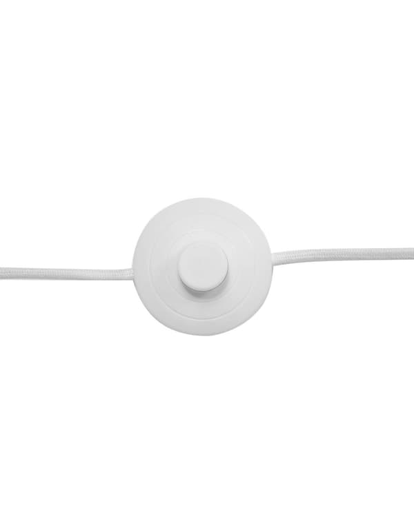 Gulvlampe Hvit Farge Metall 175 cm Justerbar Industriell