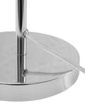 Miniatyrbilde 8 av 10: Bordlampe Nattbordslampe Sølv Metall 44 cm Rund Sokkel Kuppel Skjerm Industriell