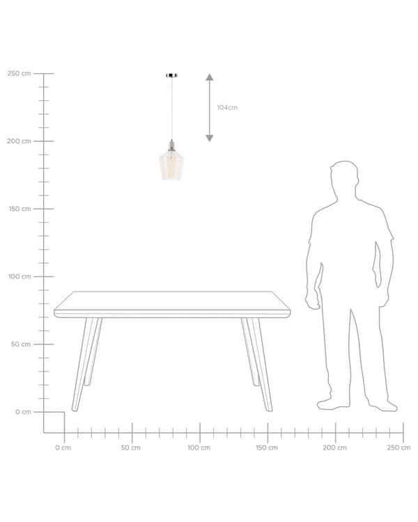 Pendellampe i gullfarget glass Moderne industriell taklampe
