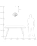 Miniatyrbilde 7 av 7: Pendel Hvit Plast Globe Form Dekorativ Moderne