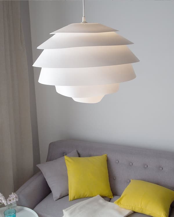 Pendel Hvit Plast Globe Form Dekorativ Moderne