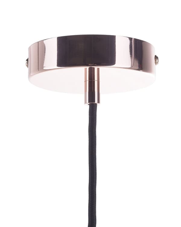 Pendellampe Kobber Glass 26 x 117 x 26 cm Burlignende form Industriell og vintage stil Belysning Taklampe