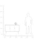 Miniatyrbilde 9 av 9: Bordlampe hvit plast 30H cm dekorativ blomsterformet minimalistisk