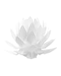 Miniatyrbilde 1 av 9: Bordlampe hvit plast 30H cm dekorativ blomsterformet minimalistisk