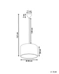Miniatyrbilde 3 av 8: Pendellampe Rosa Stoff Sylinderformet skjerm 1 lyskilde Minimalistisk Chic Belysning Taklampe