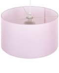 Miniatyrbilde 5 av 8: Pendellampe Rosa Stoff Sylinderformet skjerm 1 lyskilde Minimalistisk Chic Belysning Taklampe