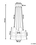 Miniatyrbilde 3 av 8: Pendellampe Grå Lyst tre Betong Klyngependel med 5 lys Moderne design Industriell stil Belysning Dekorasjon