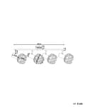 Miniatyrbilde 3 av 7: Taklampe Gull Metall 4 Lys Justerbare Armer Moderne Design