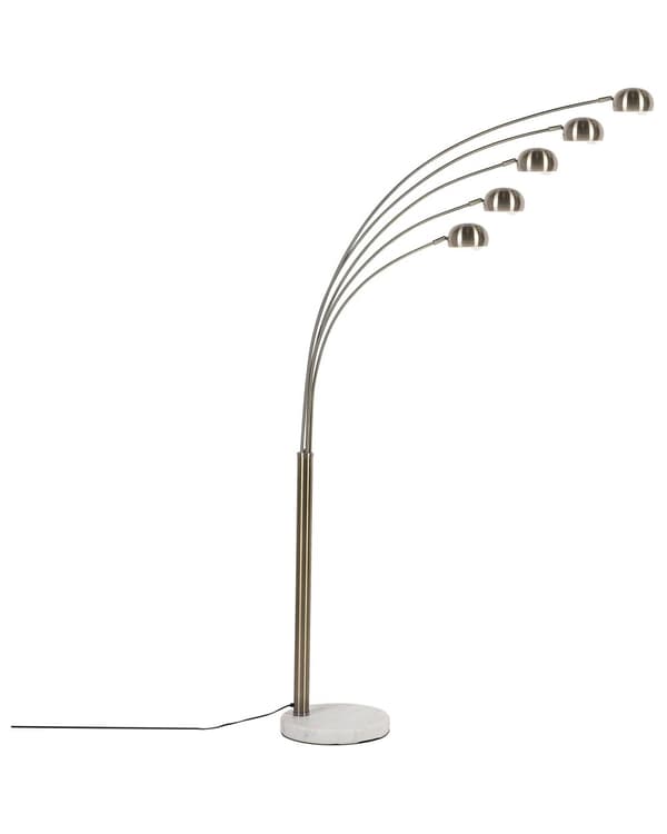 Gulvlampe Gullfarge Forkrommet metall 210 cm Justerbar 5 lys
