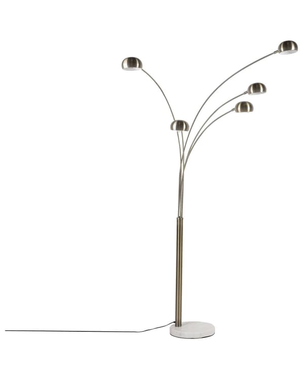 Gulvlampe Gullfarge Forkrommet metall 210 cm Justerbar 5 lys