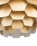 Miniatyrbilde 8 av 9: Pendellampe Gull Kuleformet Skjerm Furu Plast Taklampe