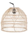 Miniatyrbilde 6 av 11: Gulvlampe Svart Metallbue 195 cm med Rottingskjerm