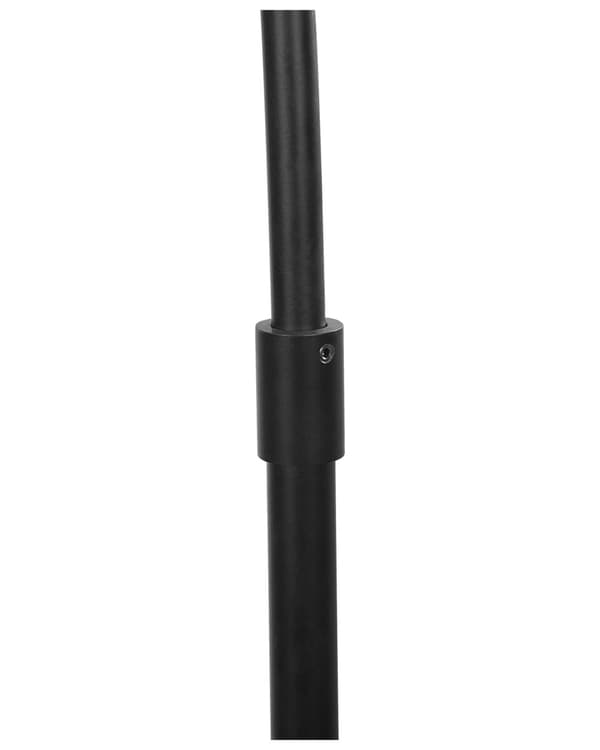 Gulvlampe Svart Metallbue 195 cm med Rottingskjerm