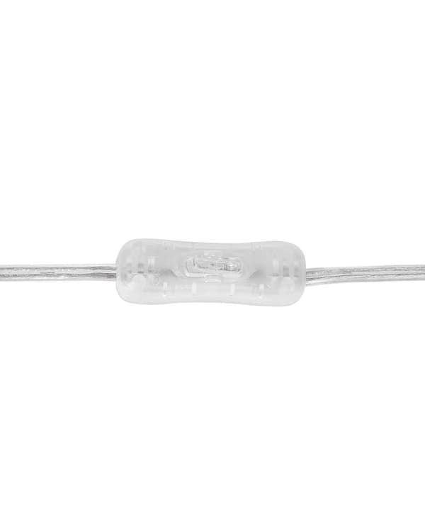 Bordlampe Grå Glass Polyester 44 cm Gjennomsiktig lampefot Grå lampeskjerm Moderne design Belysning Innredning Dekorativ