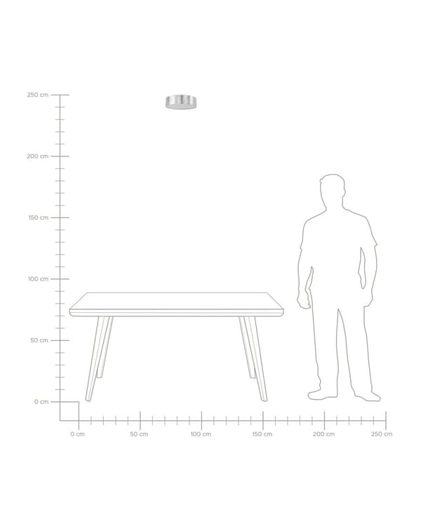 Gulvlampe svart polybomull ø 45 cm Boho