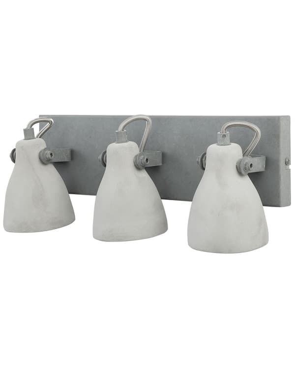 Vegglampe Grå Betong 3 lys Moderne Industrielt design