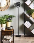Miniatyrbilde 4 av 10: Gulvlampe Svart Metall 156 cm Spotlight Skjerm Justerbar Industriell Hjemmekontor