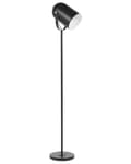 Miniatyrbilde 1 av 10: Gulvlampe Svart Metall 156 cm Spotlight Skjerm Justerbar Industriell Hjemmekontor