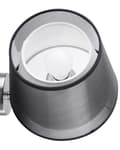 Miniatyrbilde 5 av 7: Vegglampe Grå Svart Metall Stoff 28 cm Klokkeskjerm Moderne