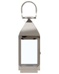 Miniatyrbilde 6 av 9: Lanterne Sølv Rustfritt stål Metall H 40 cm Lysholder til stearinlys Dekorativ