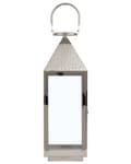 Miniatyrbilde 7 av 10: Lanterne Sølv Rustfritt stål H 55 cm Lysholder til stearinlys Dekorativ