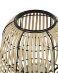 Miniatyrbilde 5 av 6: Lanterne Lysebrun Tre 44 cm Med lysholder Stående dekorasjon Boho