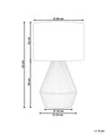 Miniatyrbilde 3 av 11: Bordlampe natur papirsnor vevd boho-stil stemningsfullt lys