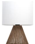 Miniatyrbilde 7 av 11: Bordlampe natur papirsnor vevd boho-stil stemningsfullt lys